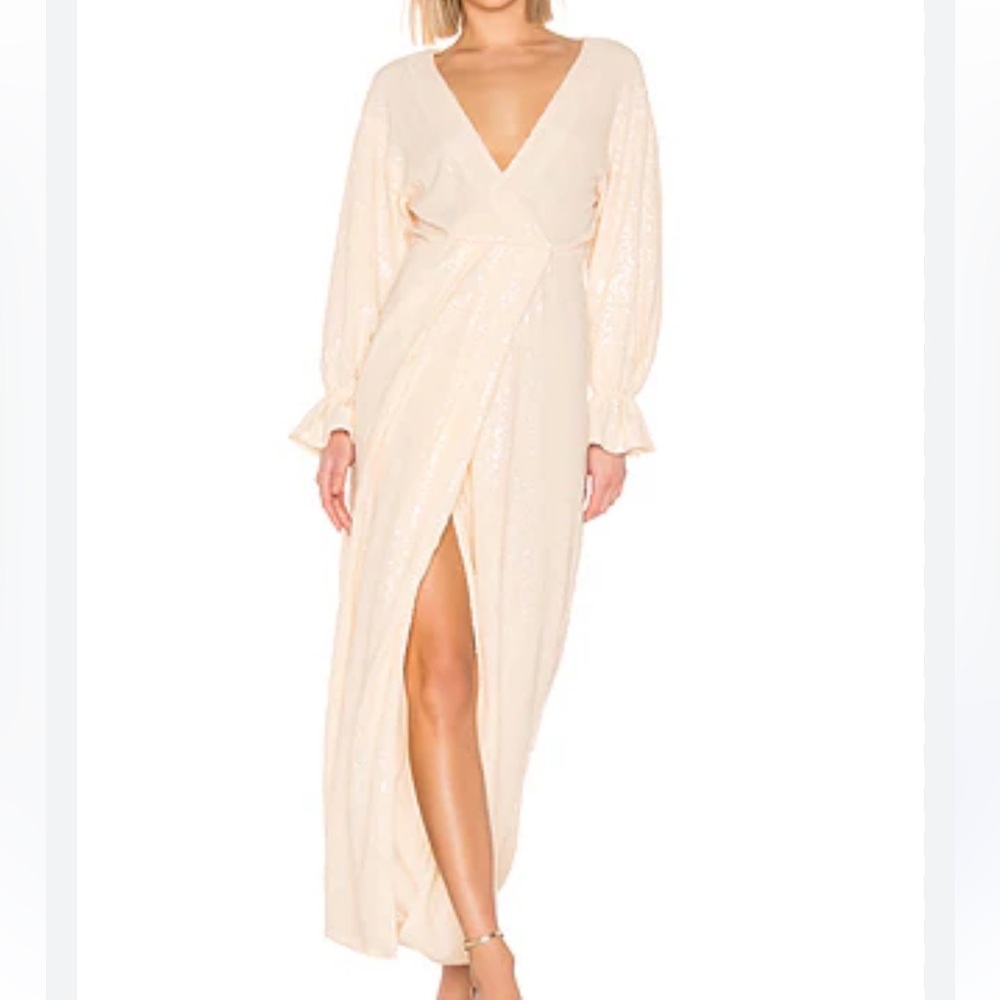 LPA‎ Cream Sequin Dress